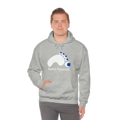 Sassi-Squatch™ Blue Nails Hooded Sweatshirt