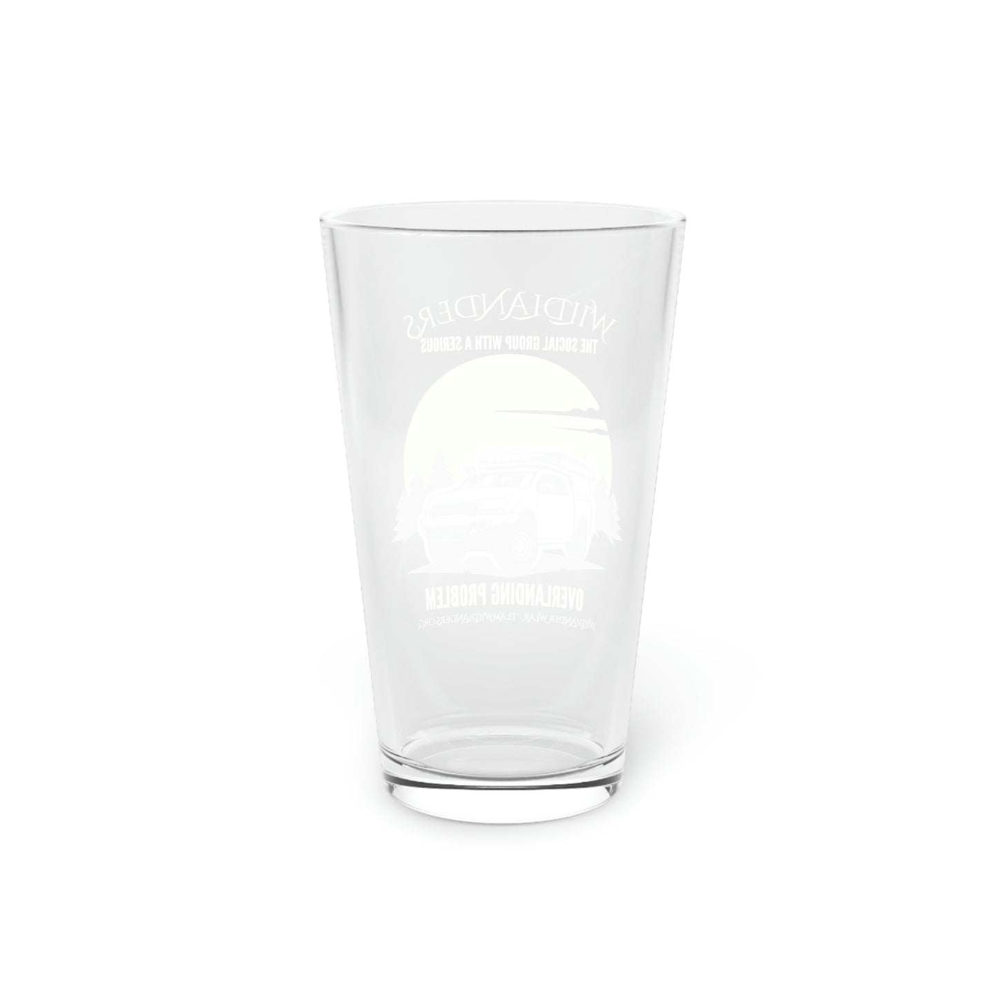 Wildlander Wear™ Overlanding Problem Pint Glass, 16oz