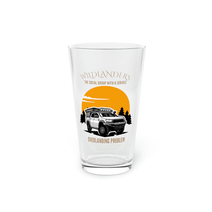 Wildlander Wear™ Overlanding Problem Pint Glass, 16oz