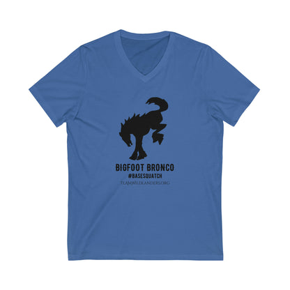 Bigfoot Bronco™ #BaseSquatch V-Neck Tee