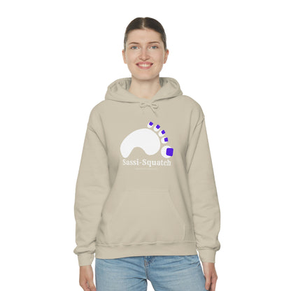 Sassi-Squatch™ Purple Nails Hooded Sweatshirt