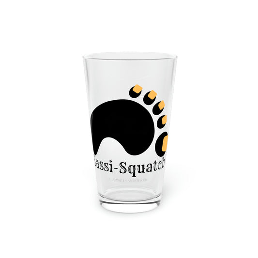 Sassi-Squatch™ Yellow Nails Pint Glass, 16oz