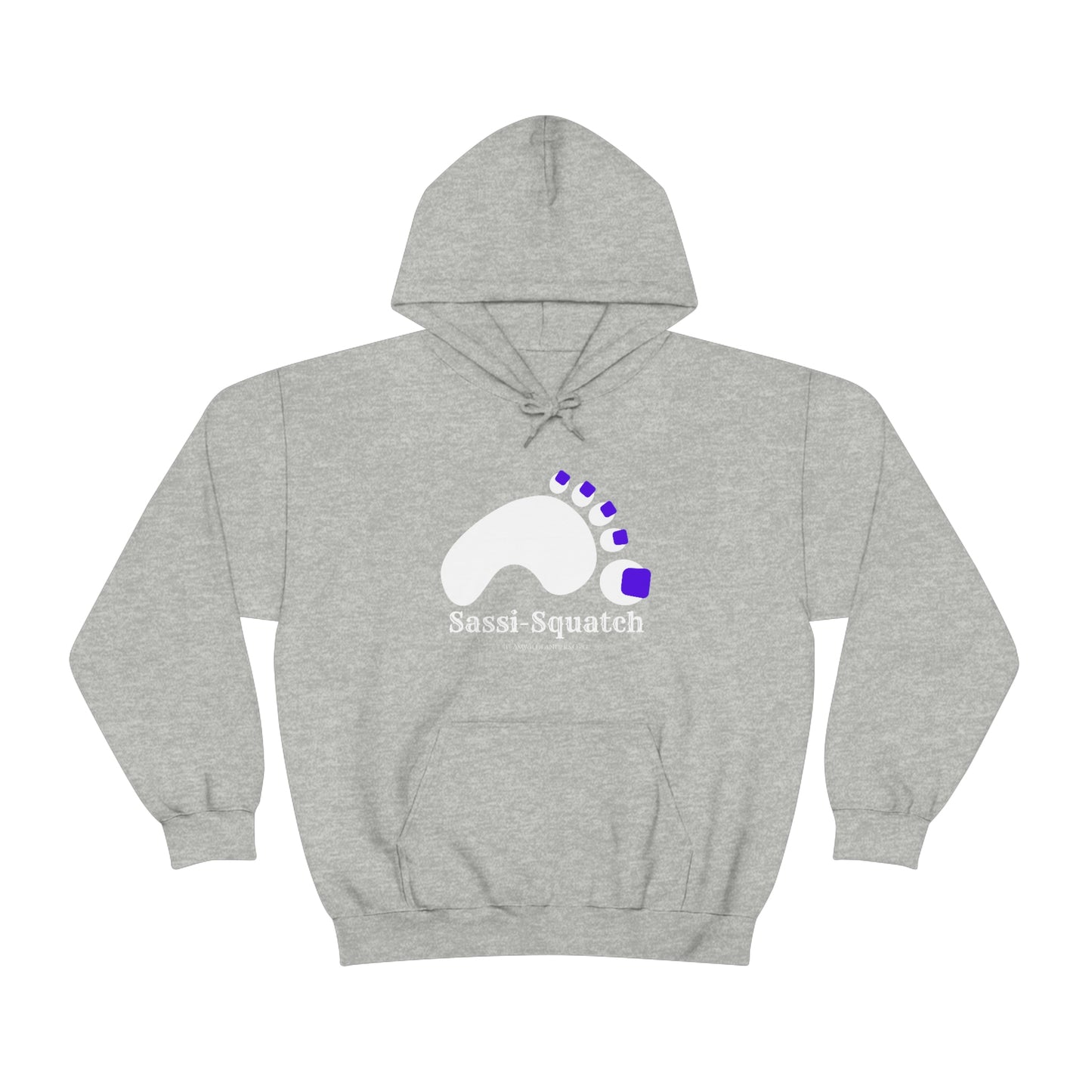 Sassi-Squatch™ Purple Nails Hooded Sweatshirt