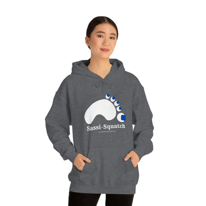 Sassi-Squatch™ Blue Nails Hooded Sweatshirt