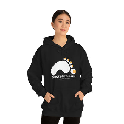 Sassi-Squatch™ Yellow Nails Hooded Sweatshirt