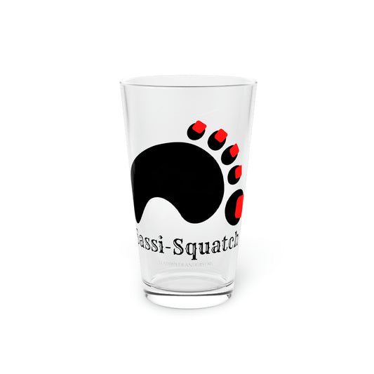 Sassi-Squatch™ Red Nails Pint Glass, 16oz