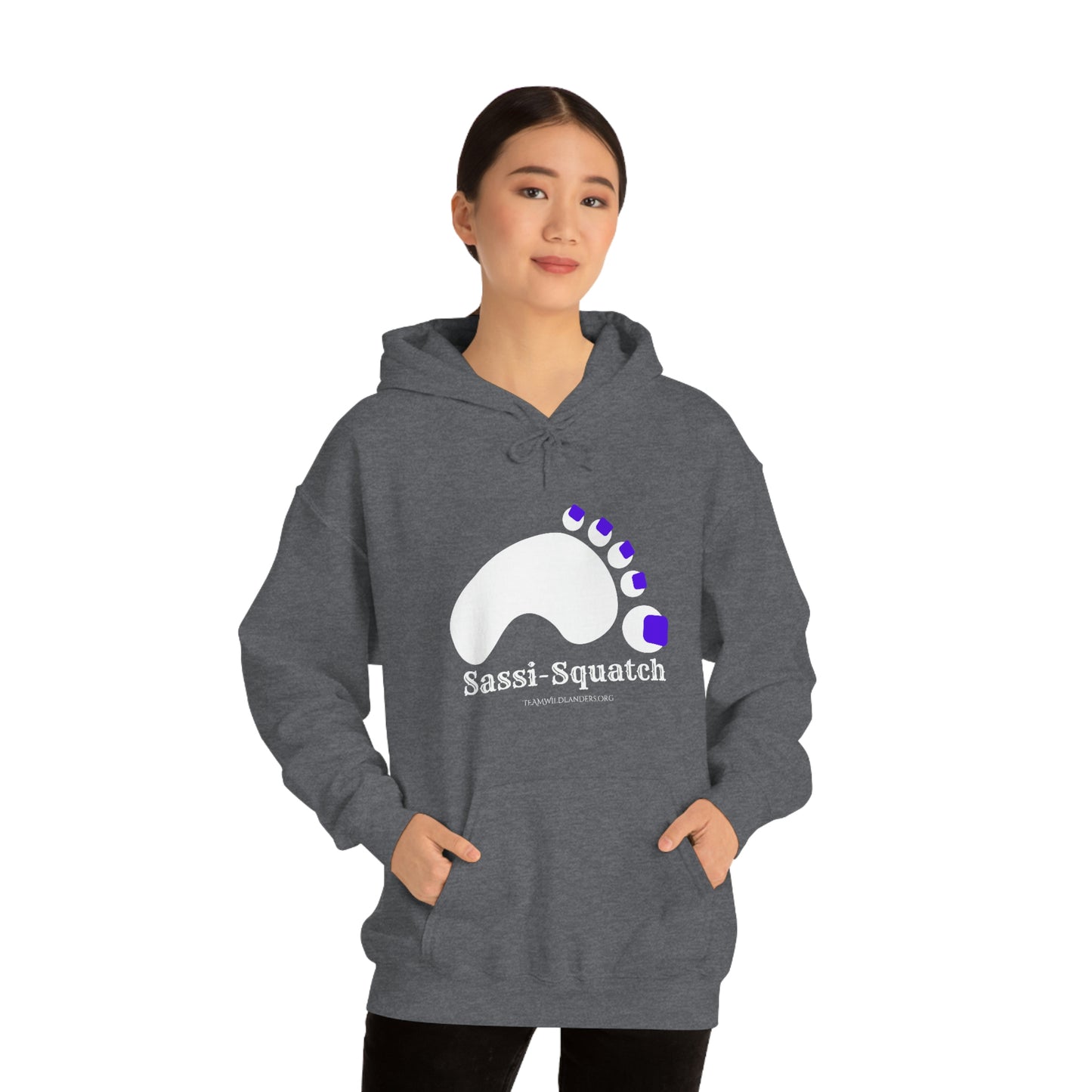 Sassi-Squatch™ Purple Nails Hooded Sweatshirt