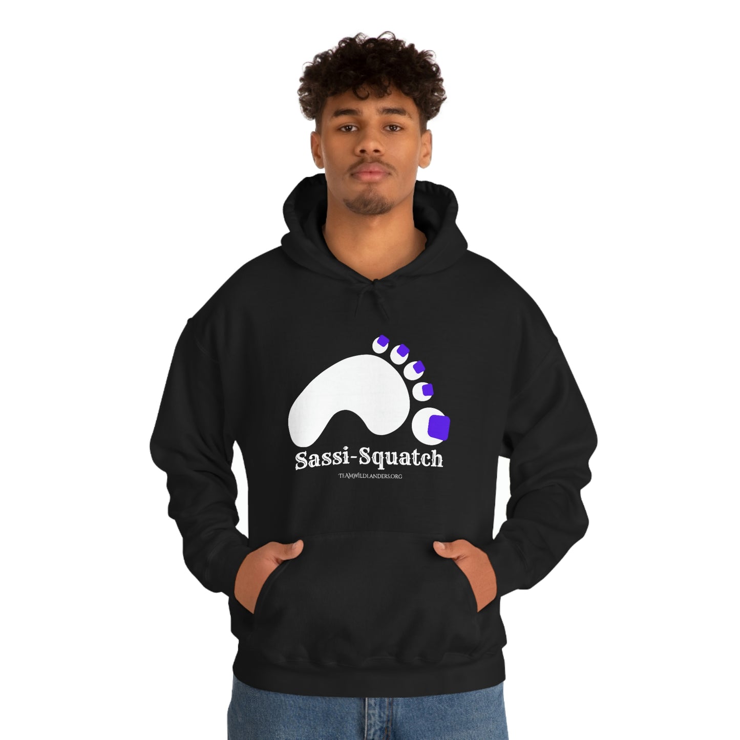 Sassi-Squatch™ Purple Nails Hooded Sweatshirt