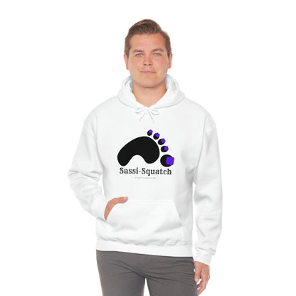 Sassi-Squatch™ Purple Nails Hooded Sweatshirt