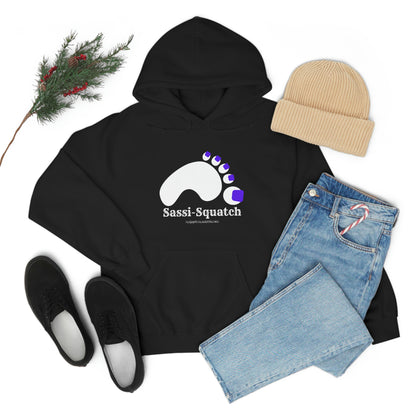 Sassi-Squatch™ Purple Nails Hooded Sweatshirt