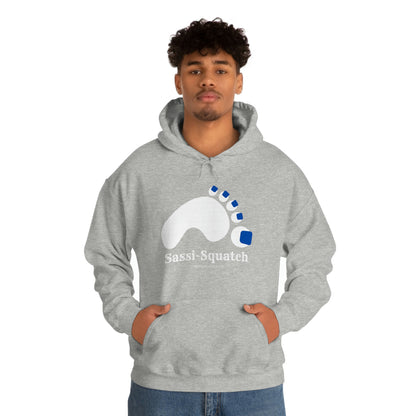 Sassi-Squatch™ Blue Nails Hooded Sweatshirt