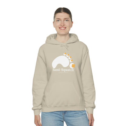 Sassi-Squatch™ Yellow Nails Hooded Sweatshirt