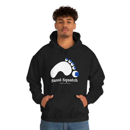 Sassi-Squatch™ Blue Nails Hooded Sweatshirt