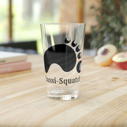 Sassi-Squatch™ Silver Nails Pint Glass, 16oz