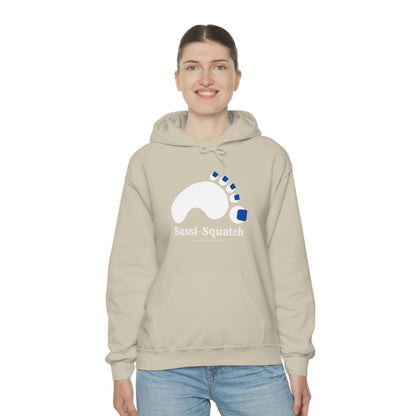 Sassi-Squatch™ Blue Nails Hooded Sweatshirt