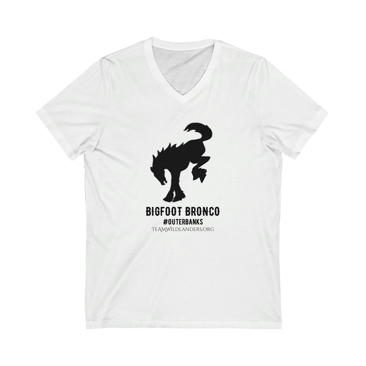 Bigfoot Bronco™ #OuterBanks V-Neck Tee