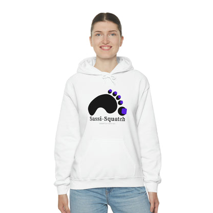 Sassi-Squatch™ Purple Nails Hooded Sweatshirt