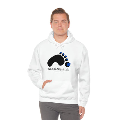 Sassi-Squatch™ Blue Nails Hooded Sweatshirt