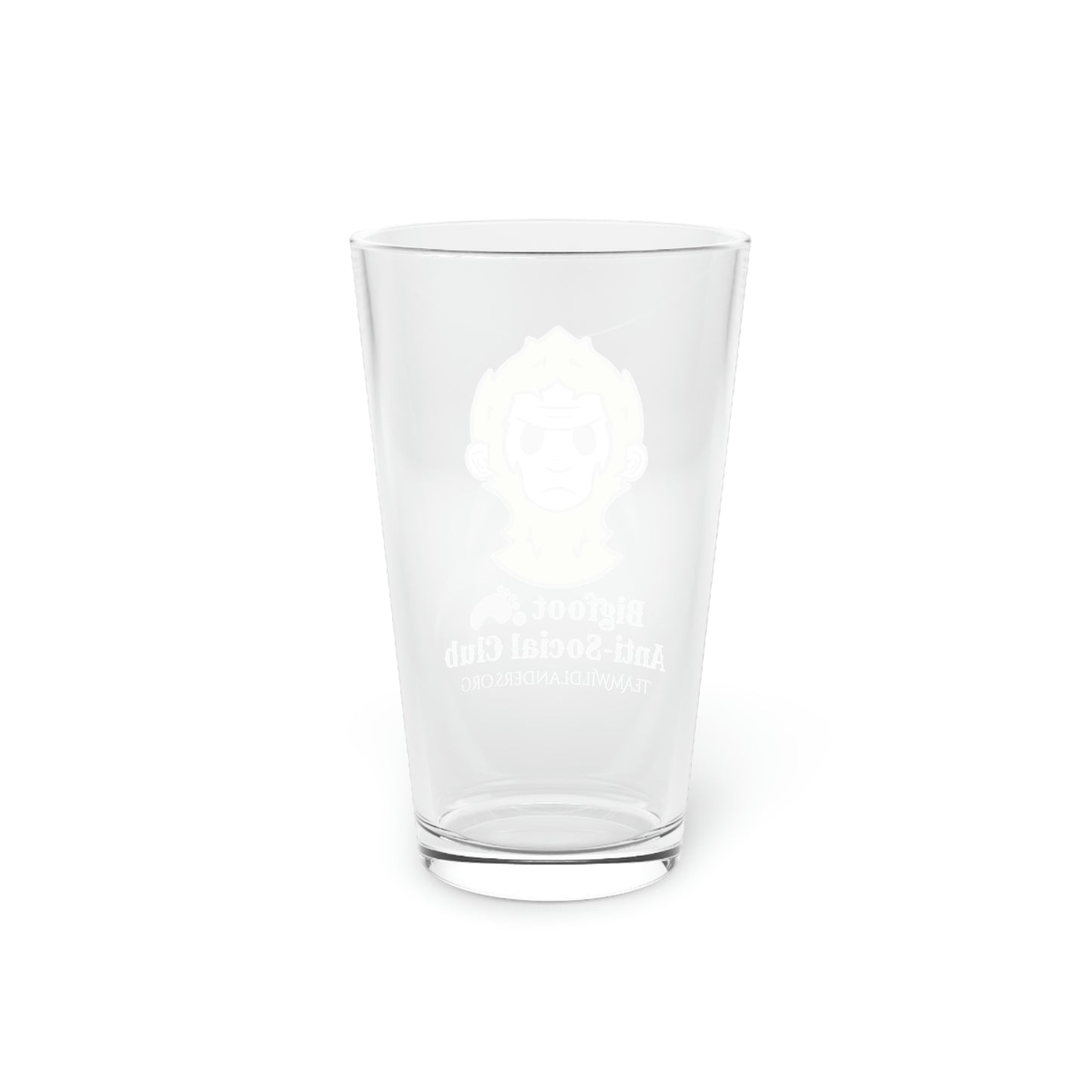 Bigfoot Anti-Social Club™ Character Pint Glass, 16oz