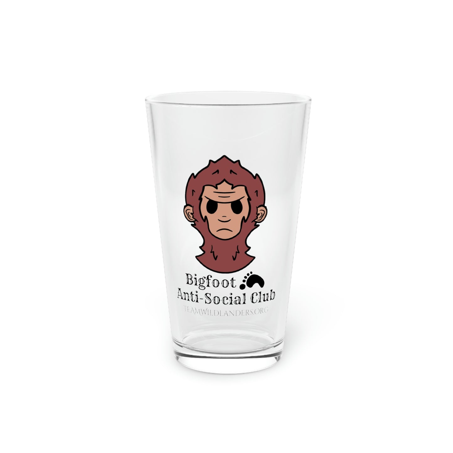 Bigfoot Anti-Social Club™ Character Pint Glass, 16oz