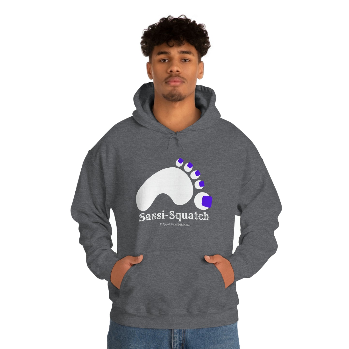 Sassi-Squatch™ Purple Nails Hooded Sweatshirt