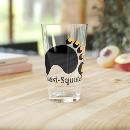 Sassi-Squatch™ Yellow Nails Pint Glass, 16oz