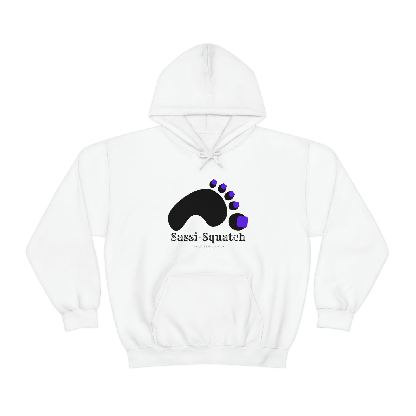 Sassi-Squatch™ Purple Nails Hooded Sweatshirt