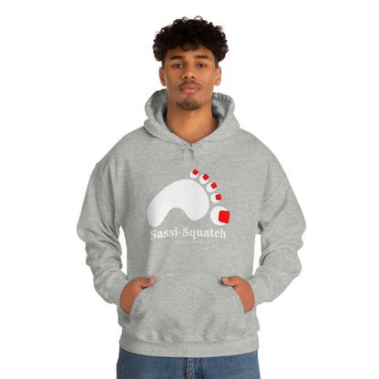 Sassi-Squatch™ Red Nails Hooded Sweatshirt
