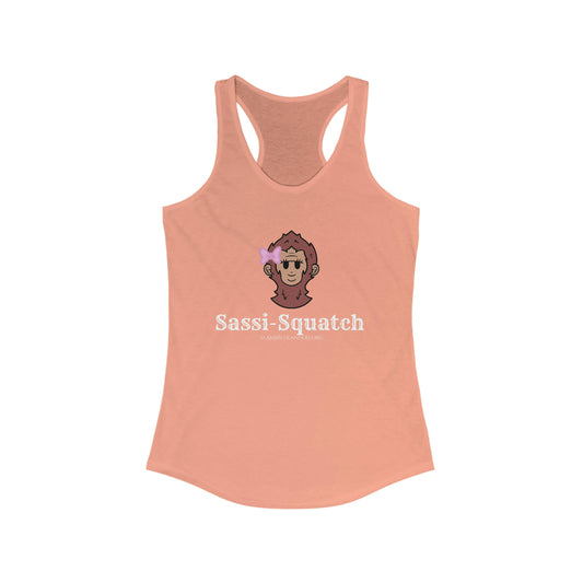 Sassi-Squatch™ Character Women's Racerback Tank