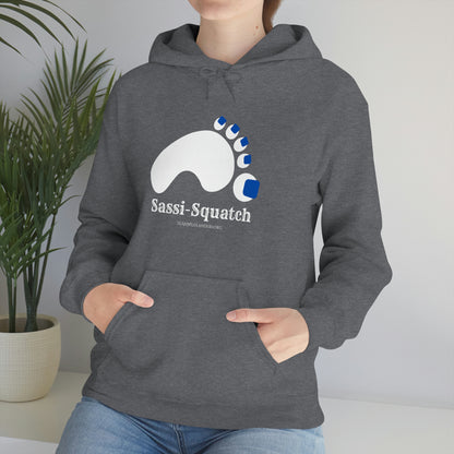 Sassi-Squatch™ Blue Nails Hooded Sweatshirt