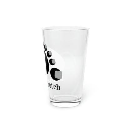 Sassi-Squatch™ Silver Nails Pint Glass, 16oz