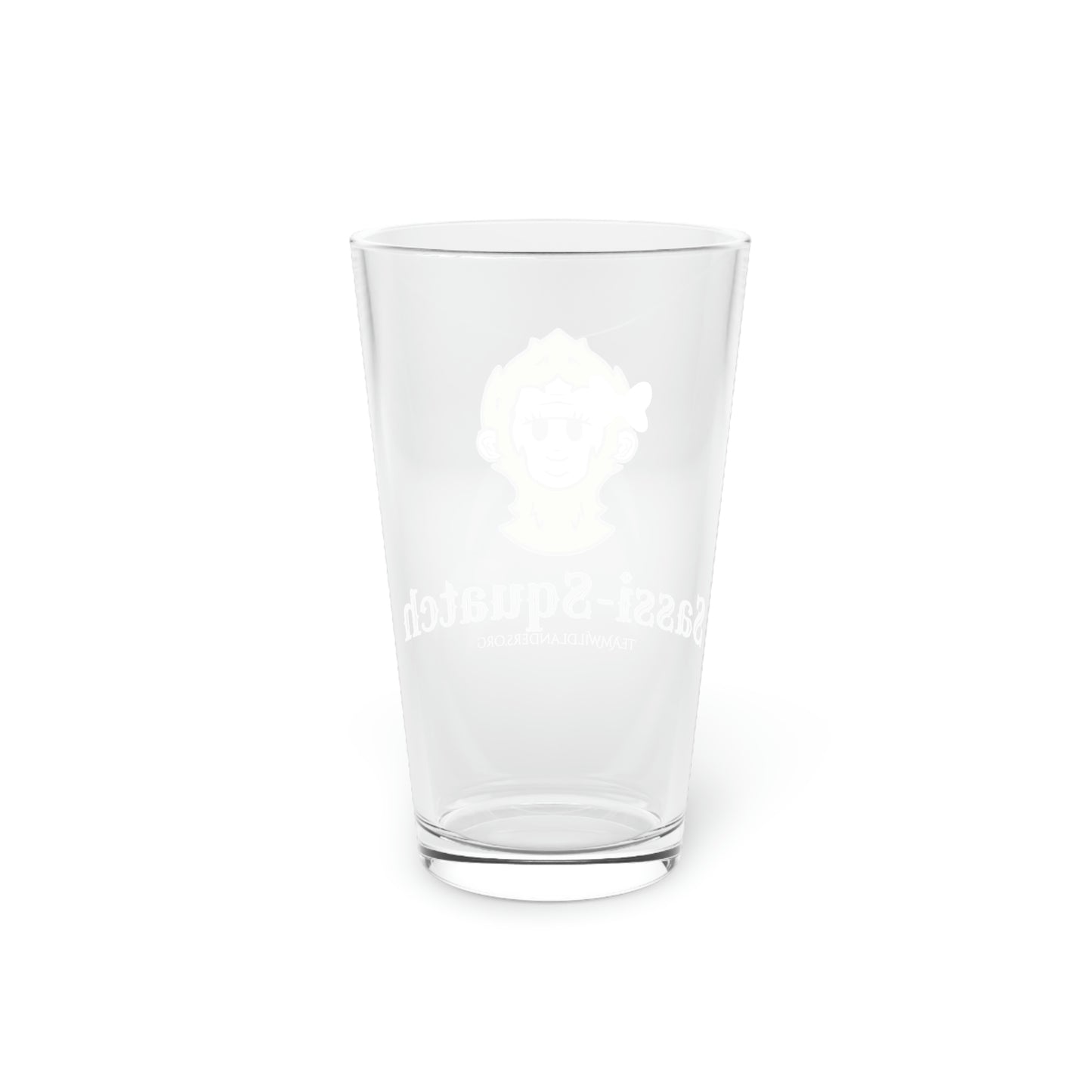 Sassi-Squatch™ Character Pint Glass, 16oz