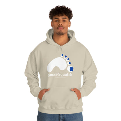 Sassi-Squatch™ Blue Nails Hooded Sweatshirt